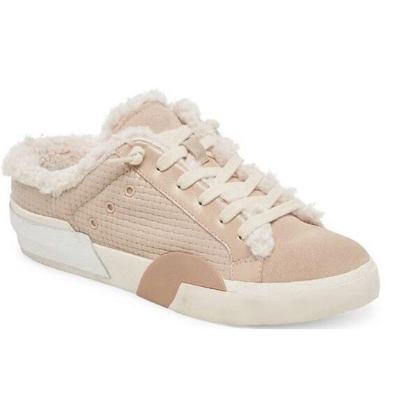 NEW  DOLCE VITA Leather Zantel Sneakers in dune for women 925 3t7 - Picture 2 of 7